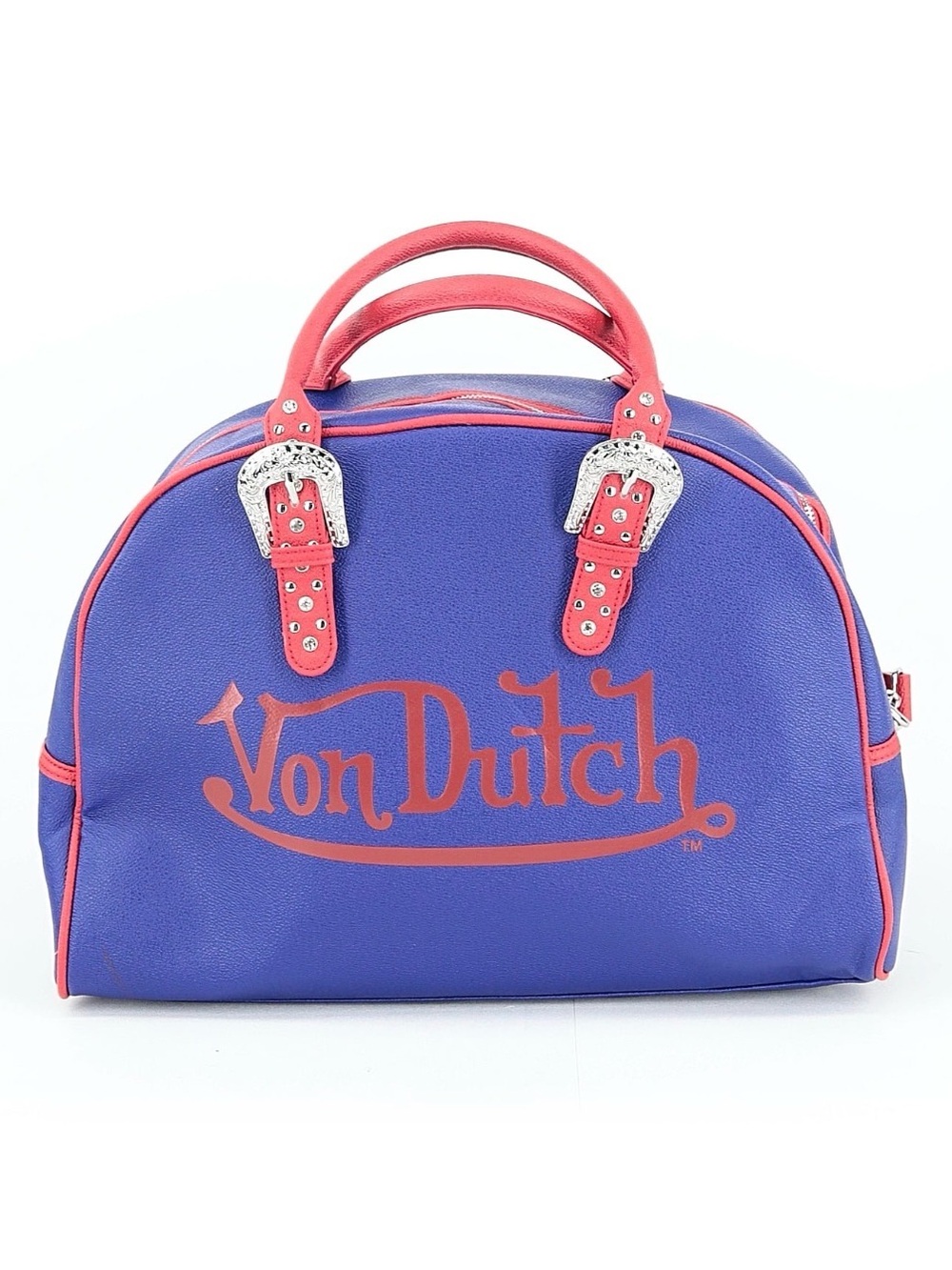 Von Dutch Purple and Pink Dome Weekender Bag